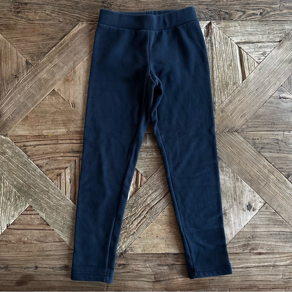 NWOT Old Navy Navy Blue Kids Cozy-Lined Leggings M (8)